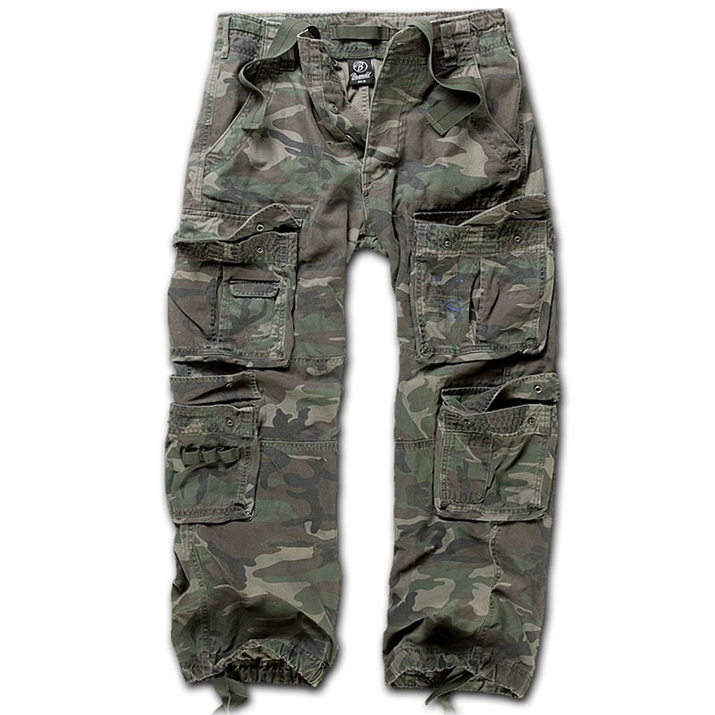 Brandit Spodnie Pure Vintage Woodland, kolor: Woodland Camo , rozmiar: xl 1003-10