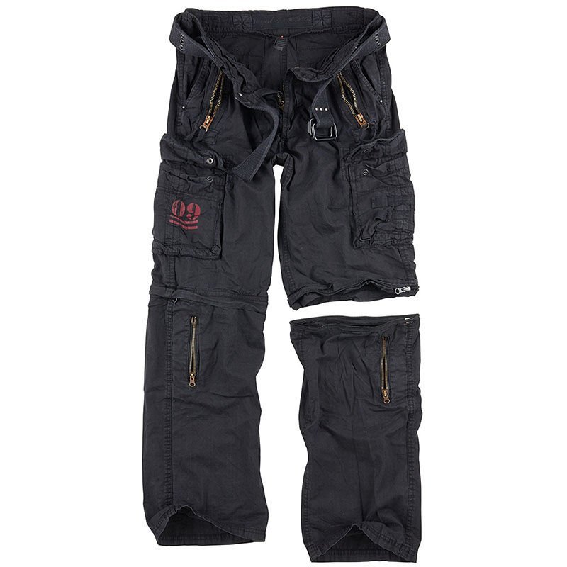 Surplus Spodnie Trekkingowe Royal Outback 2w1 Czarne - 4XL