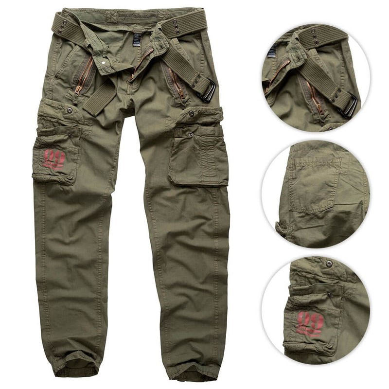 Royal Surplus Surplus Surplus Spodnie Bojówki Traveler Slimmy Olive XXL 20808-7