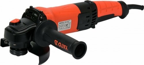 YATO SZLIFIERKA KĄTOWA 1400W 125MM Z TYLNYM UCHWYTEM I REGULACJĄ PRĘDKOŚCI 3000-11000 OBR/MIN