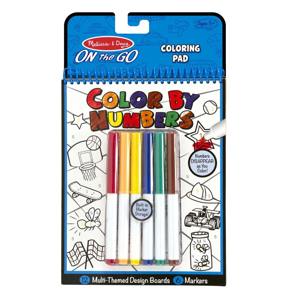 Melissa&Doug Kolorowanka z cyferkami niebieska 15378