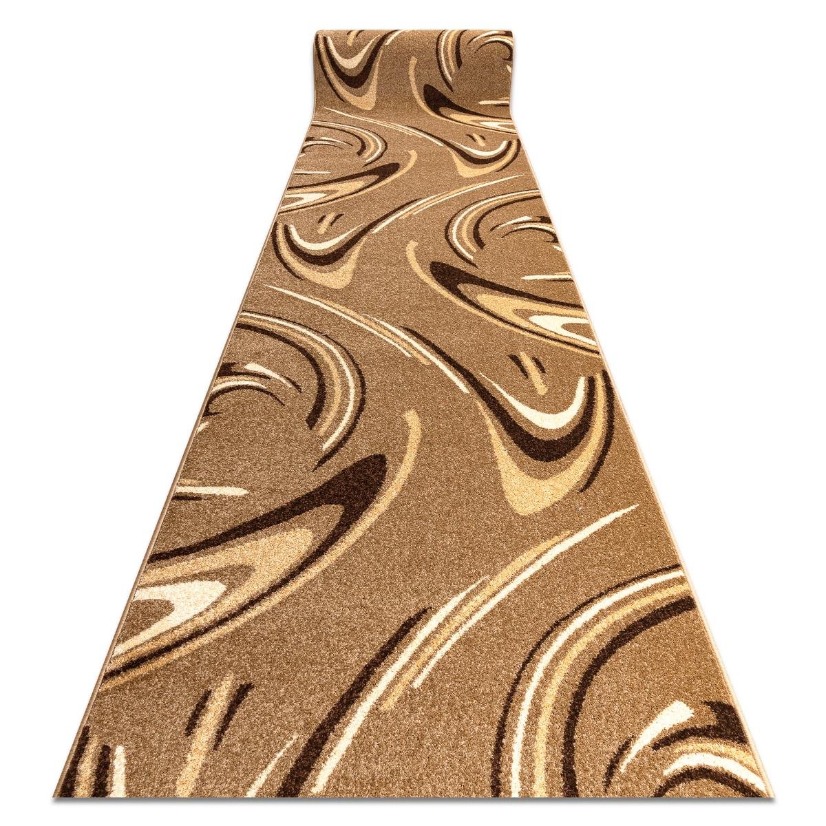 Dywany Łuszczów, Chodnik KARMEL FRYZ - COFFEE orzech 80 cm, 80x130 cm