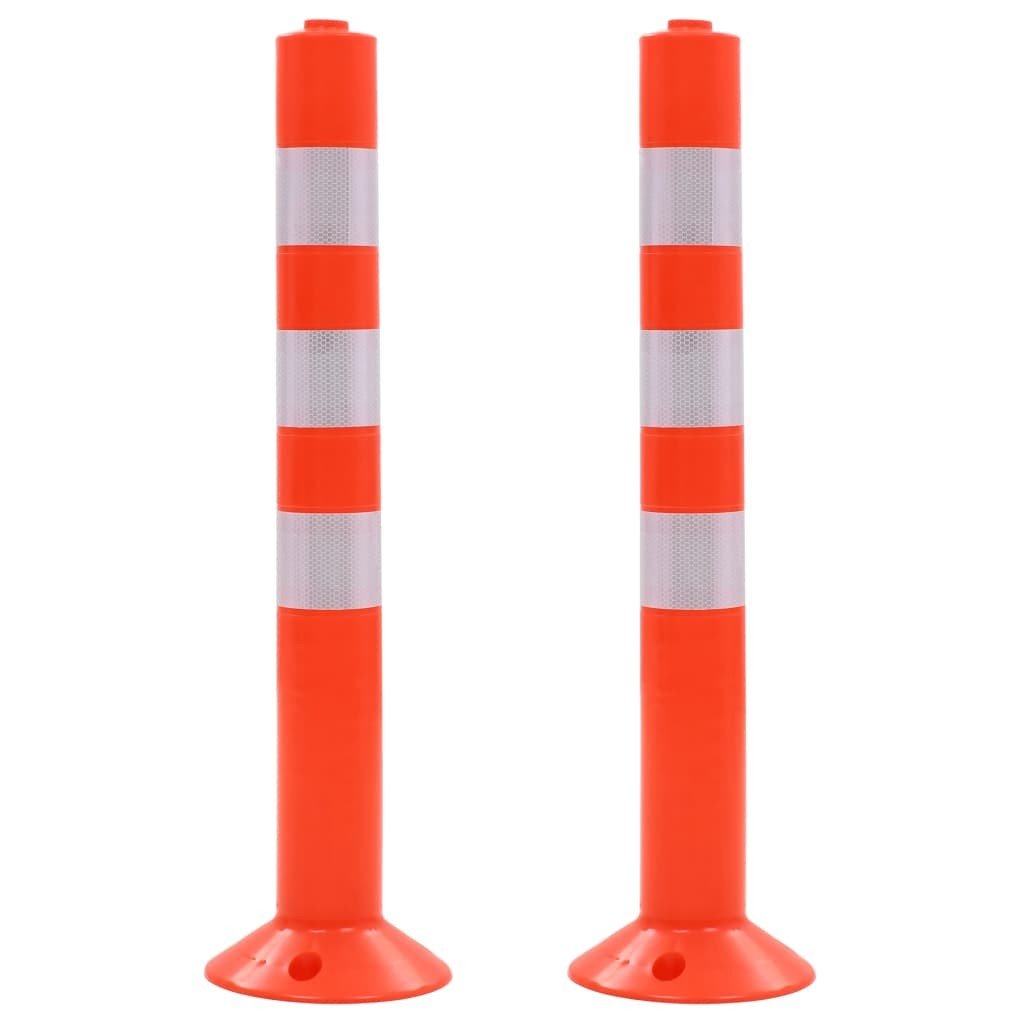 Słupki drogowe z plastiku, 2 szt., 75 cm
