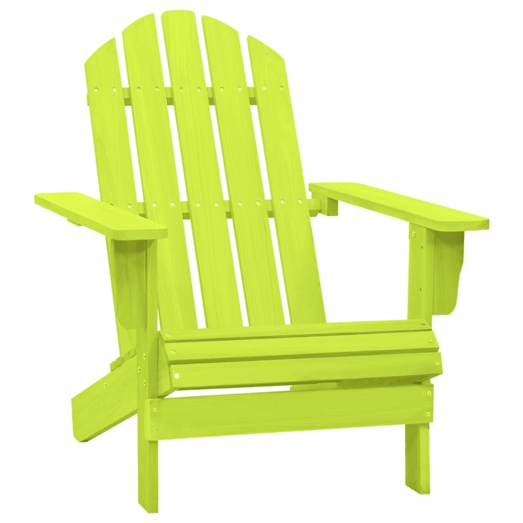 vidaXL Krzesło ogrodowe Adirondack, lite drewno jodłowe, zielone! 315876