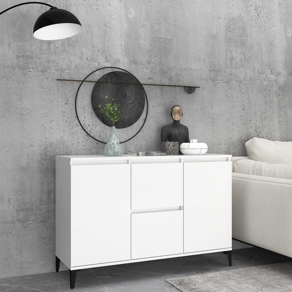 vidaXL Szafka biała 104x35x70 cm płyta wiórowa 806112
