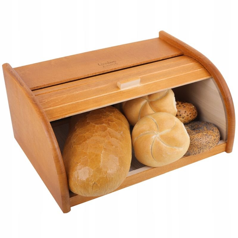 Creative Home drewniany chlebak, pojemnik na chleb, olcha