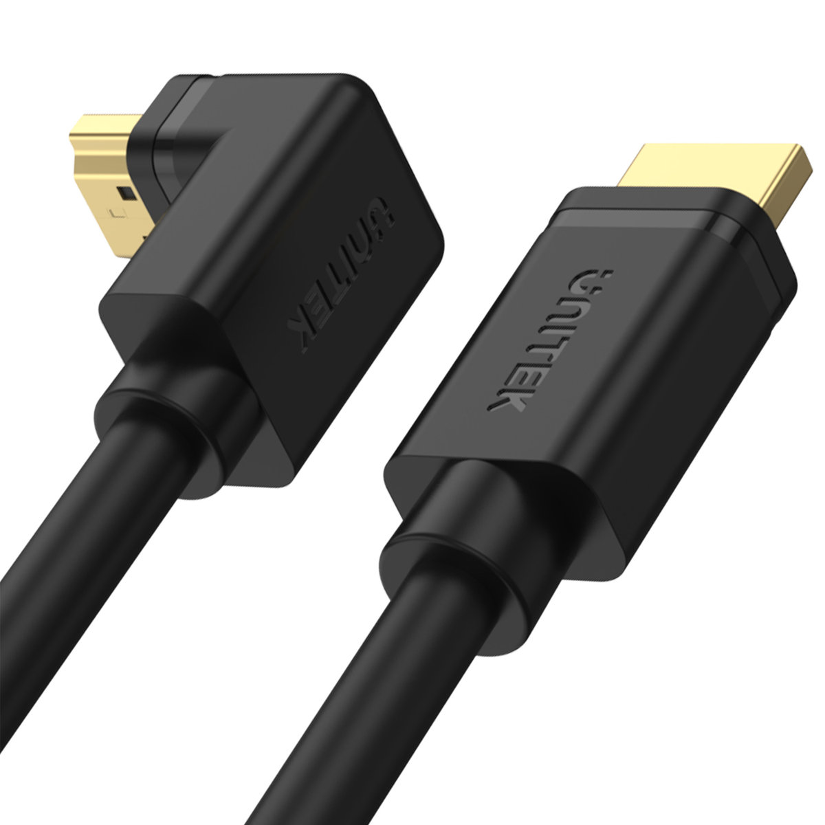 Unitek Kabel kątowy 90° HDMI 2.0 HDMI 4k/60Hz 3m darmowy odbiór w 22 miastach i bezpłatny zwrot Paczkomatem aż do 15 dni Y-C1002