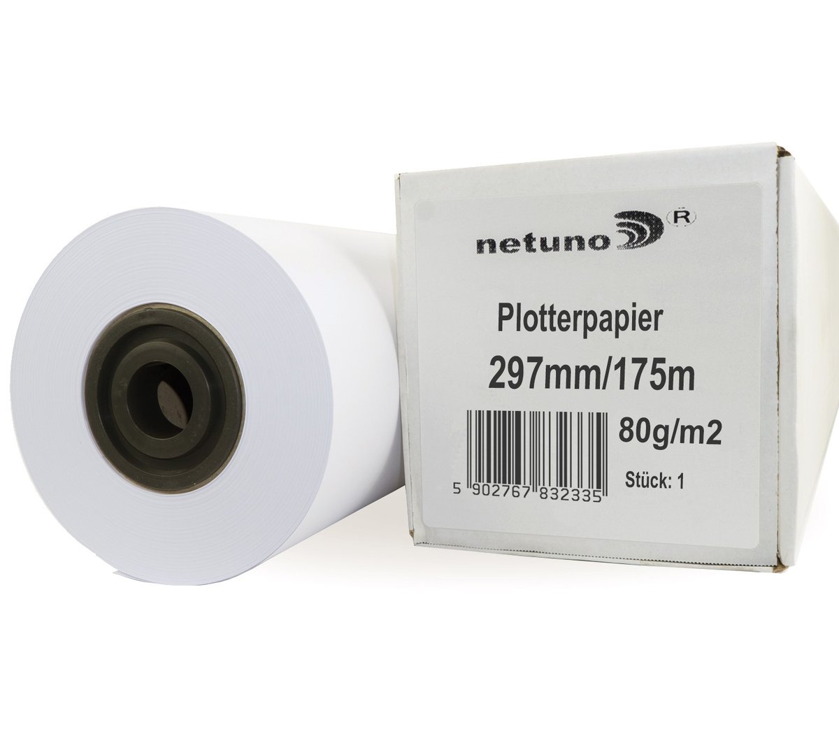 Papier do plotera i ksero w roli 297 x 175mb 80g