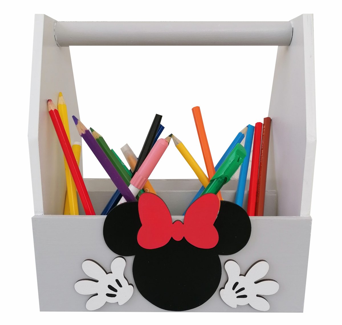 Przybornik na biurko 6 komorowy, Myszka Minnie