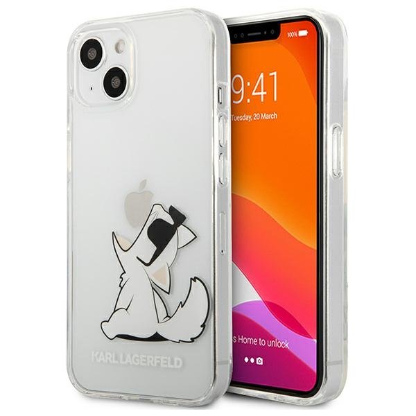 Karl Lagerfeld Choupette Fun - Etui iPhone 13 Mini (przezroczysty) KLHCP13SCFNRC