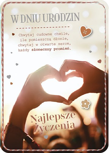 Kartka urodzinowa z mottem GM761