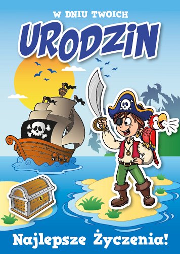 Kartka urodzinowa z Piratem GM466