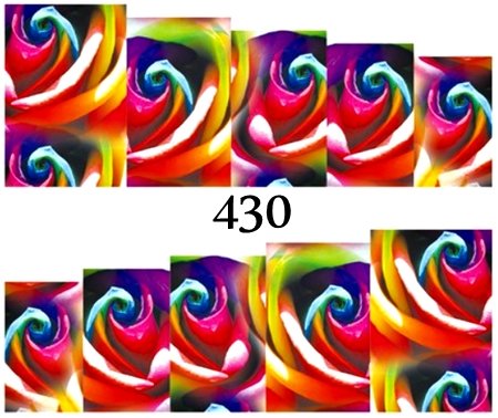 Naklejki wodne na paznokcie - nr 430