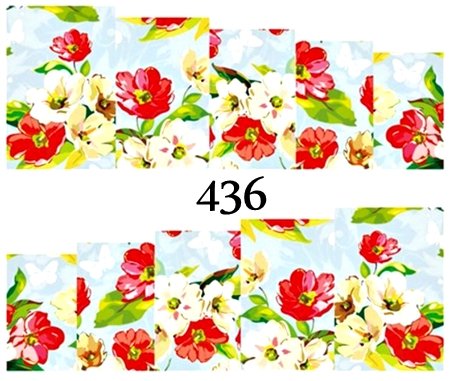 Naklejki wodne na paznokcie - nr 436