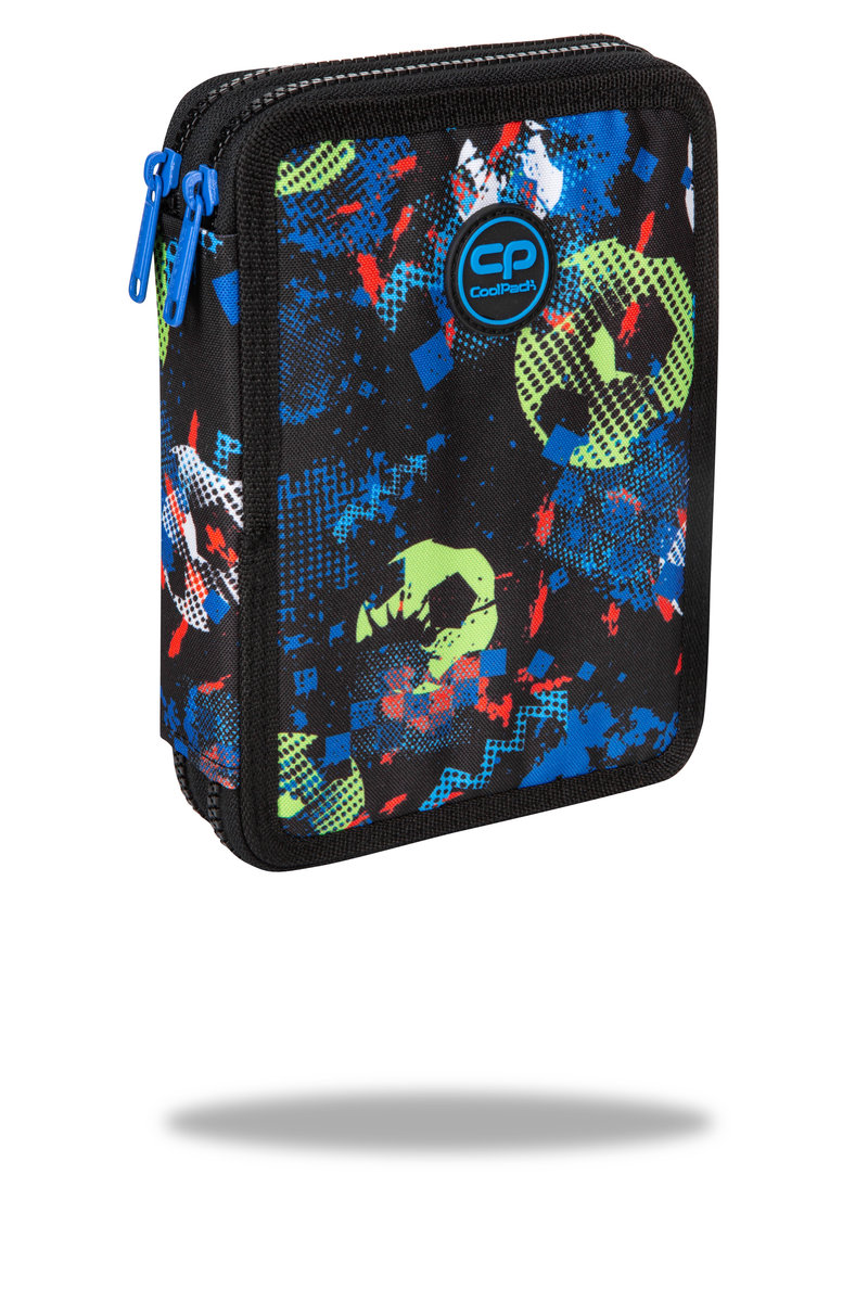 Coolpack, Piórnik podwójny z wyposażeniem, Jumper Xl, Football, Blue
