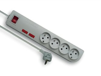 Elgotech Listwa przepięciowa komputerowa 4x2P+Z1.5 m PSF2-401