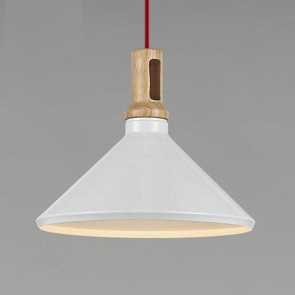 Step into Design Lampa wisząca NORDIC WOODY biało-drewniana 35 cm 35 [7504149]
