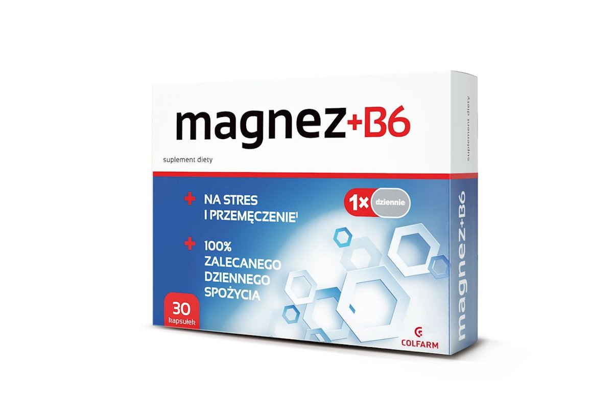 COLFARM Magnez + B6 30 kaps. COLFARM 21COLMAGK3