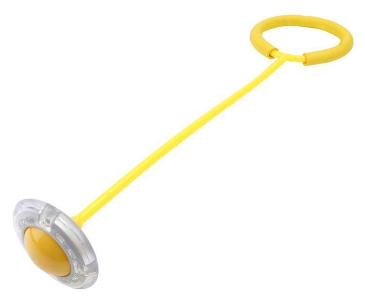 Aptel, Skakanka Skipper Led, żółta, 63 cm