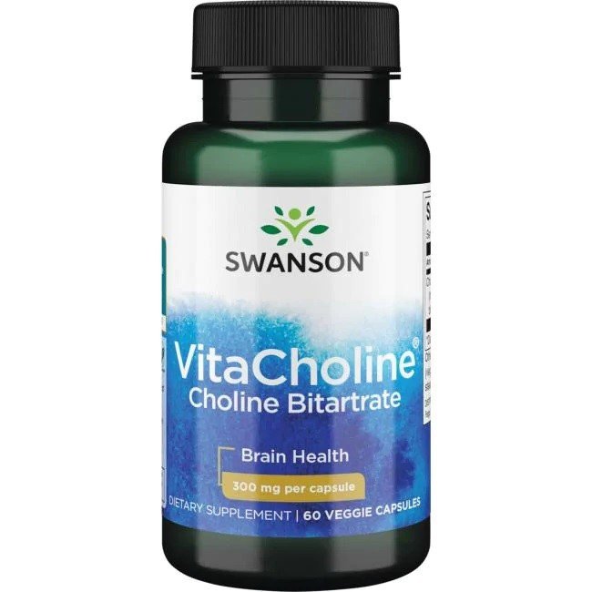 SWANSON VitaCholine 300mg, 60kaps. - Cholina 21SWAVITCH