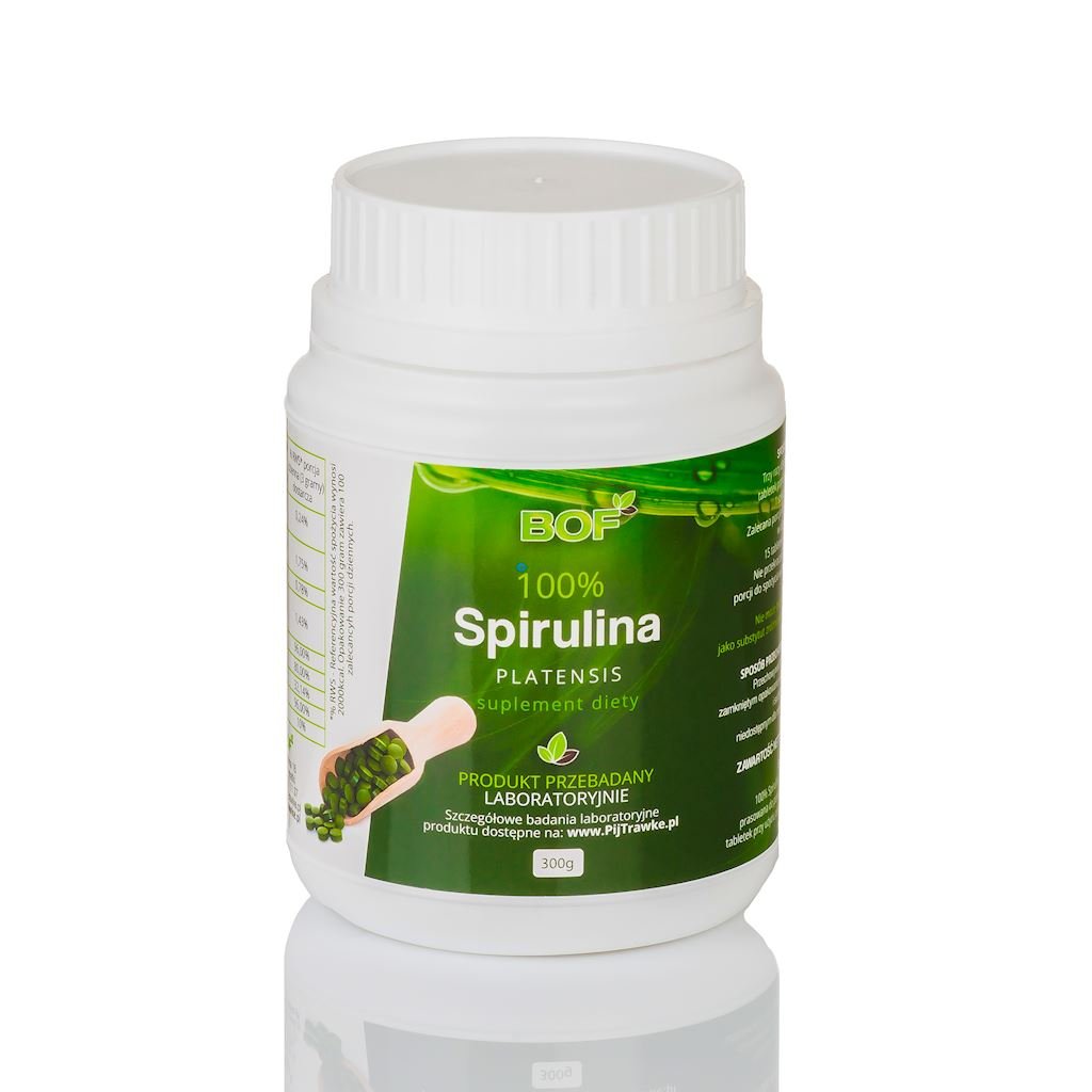 BIO ORGANIC FOODS 100% Spirulina Platensis 300g (200mg, 1500tabl.) BOF 21BIFSPIT3