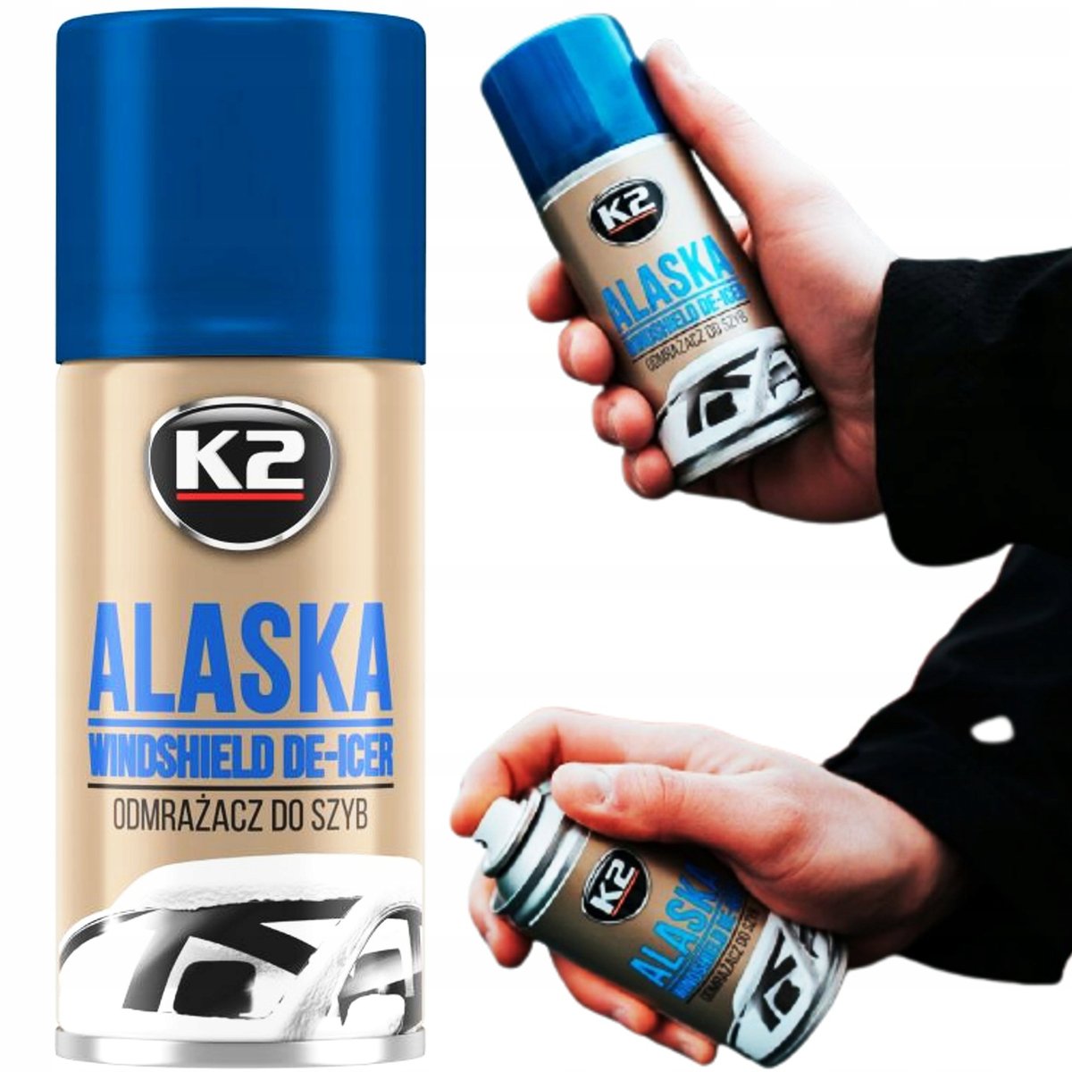 K2 ALASKA MAX ODMRAŻACZ DO SZYB 150 ML SPRAY