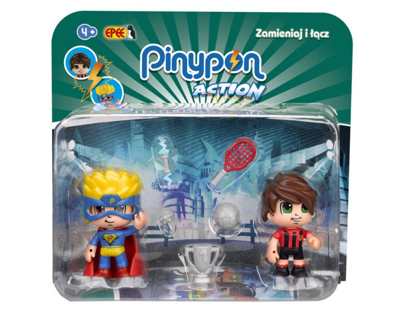 Epee PinyPon Action Zestaw figurek Piłkarz i superbohater FPP16056 FPP16056_PS