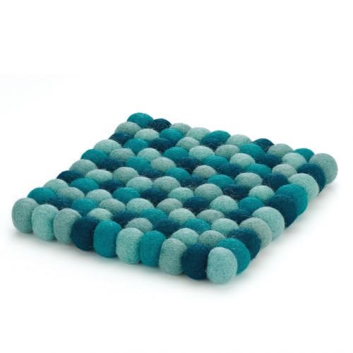 Cilio LANA AZZURRO PODKŁADKA POD GORĄCE NACZYNIA OWCZA WEŁNA NIEBIESKA CI-469981