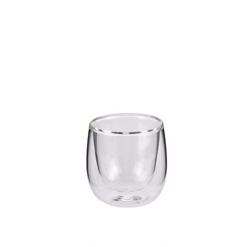Szklanki do espresso Cilio 2 szt., podwójne ścianki, 0,08 l, śred. 6 x 6,5 cm