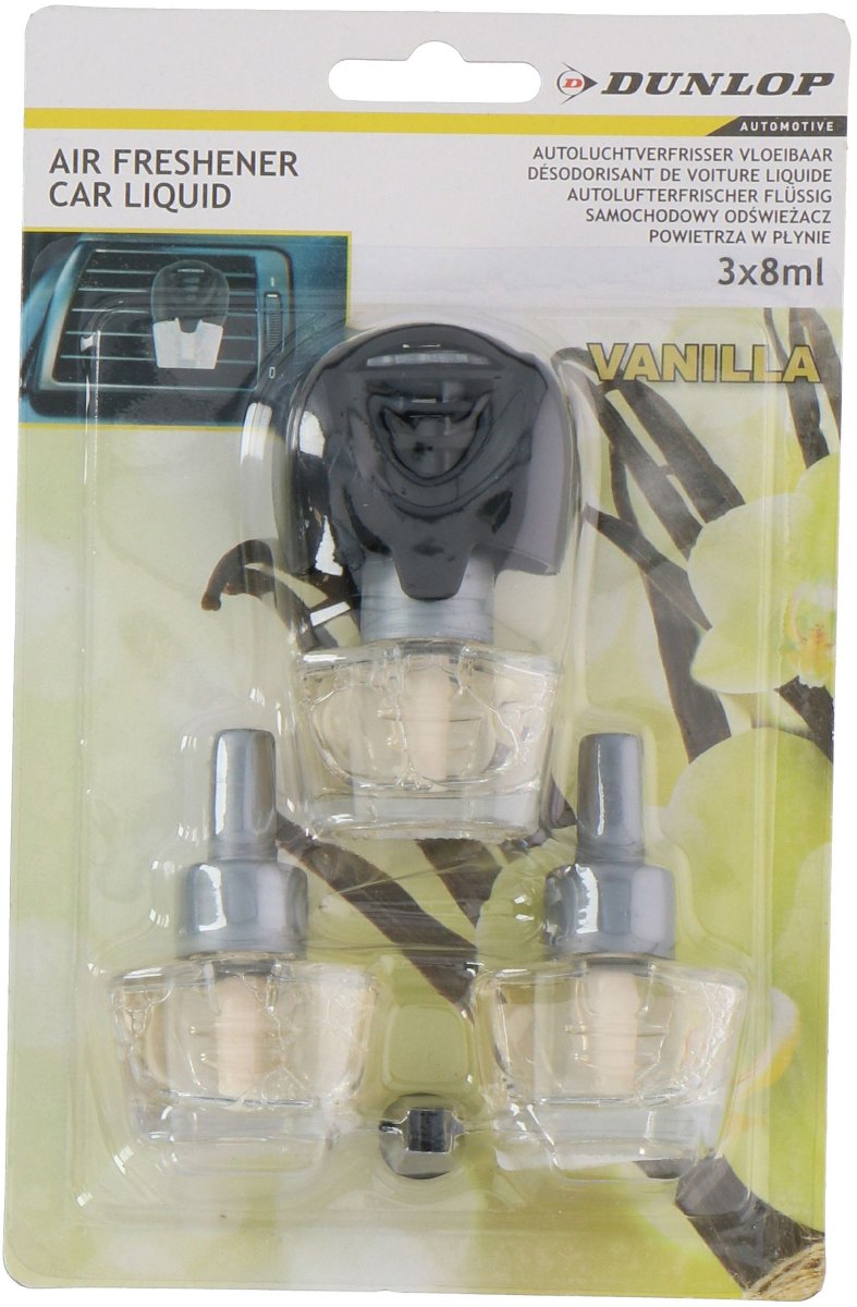 Dunlop Zapach do samochodu na kratkę waniliowy DUNLOP x3 E-16576-VAN