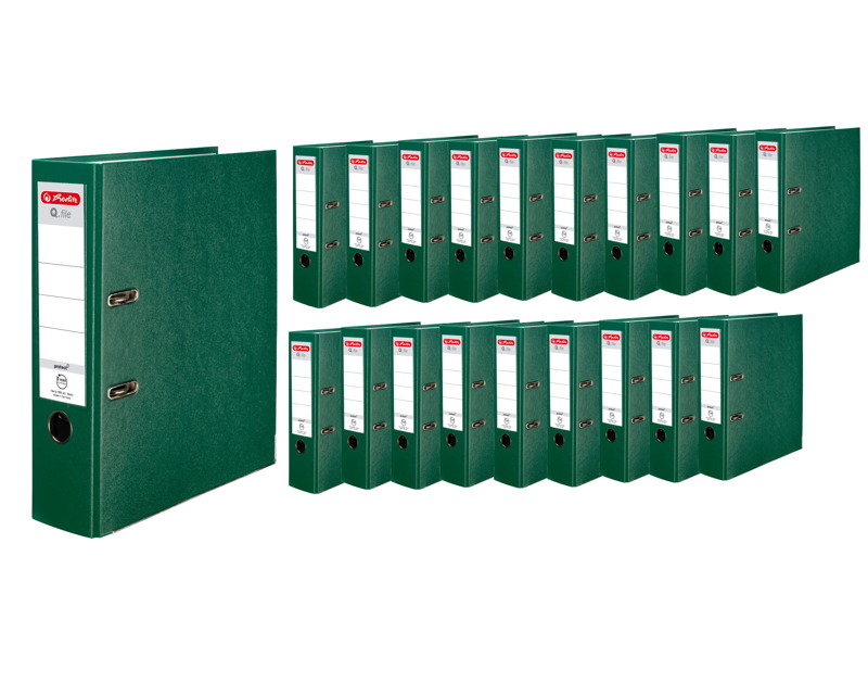Segregator A4 8cm 80mm 20 sztuk Q.File HERLITZ