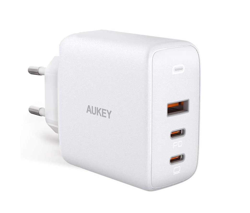 Aukey Ładowarka PA-B6S White Omnia Mix GaN ultraszybka ładowarka sieciowa 3xUSB 2xUSB C+1xUSB A 90W 1_789903