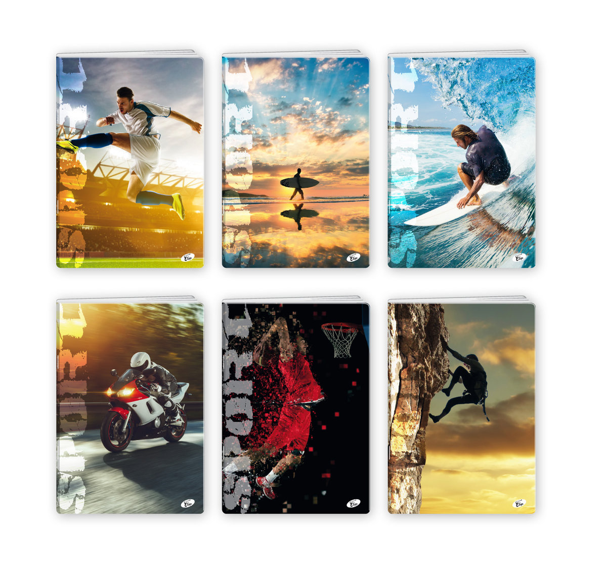 Zeszyt A5 32K linia SPORT pakiet 20 sztuk - Elisa