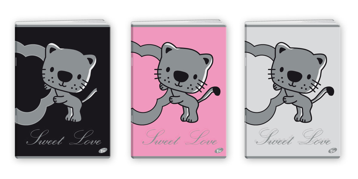 Zeszyt A5/32K linia SWEET LOVE MIX 20szt)
