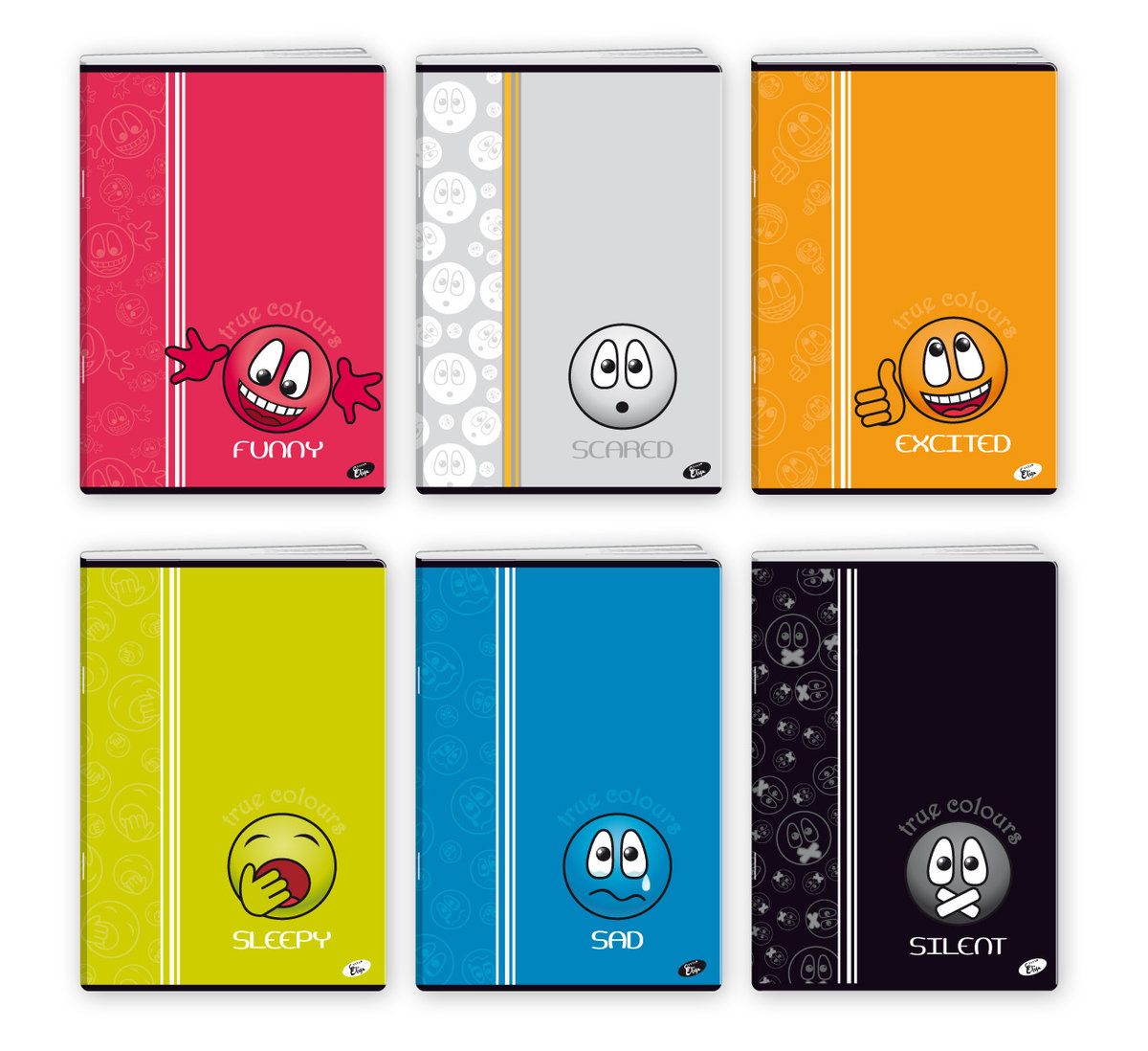 Zeszyt A5 32K linia TRUE COLOURS pakiet 20 sztuk - Elisa