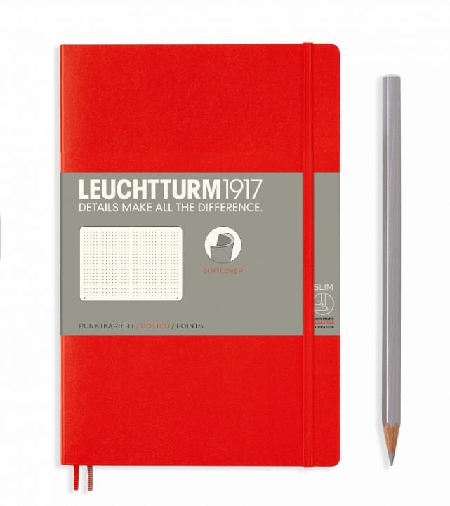 Leuchtturm 1917 notatnik Soft Cover paperback, czerwony 358297