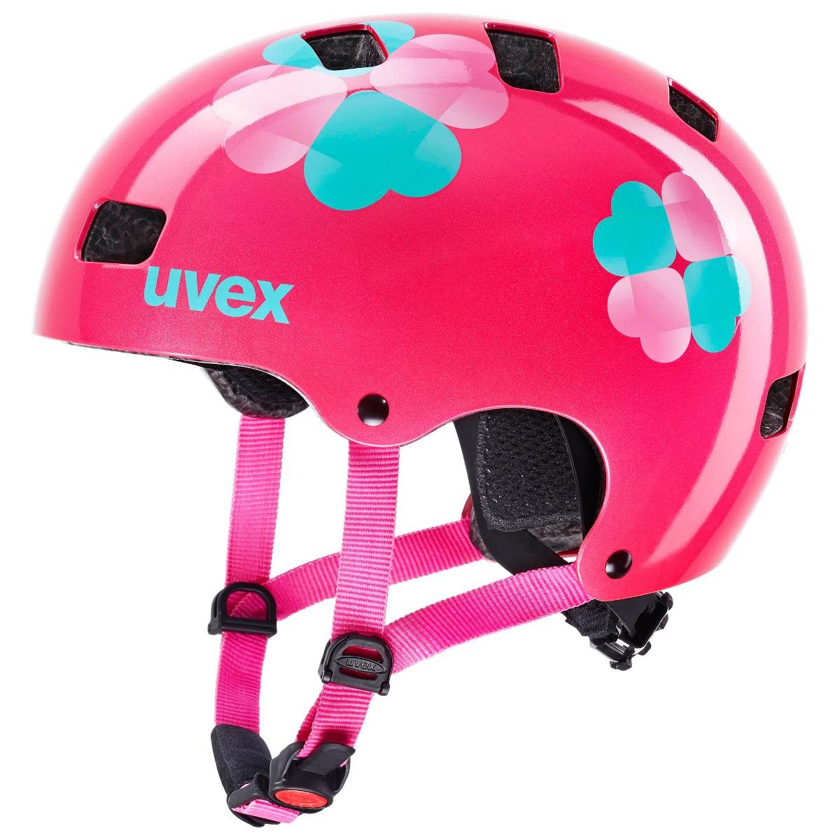 UVEX Kid 3 Kask rowerowy Dzieci, różowy 51-55cm 2022 Kaski dla dzieci S4148193315