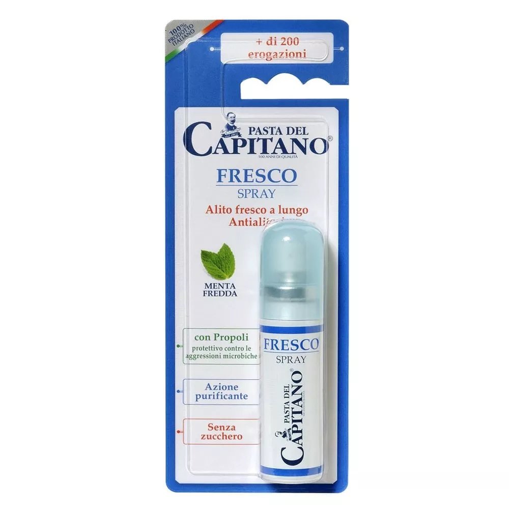 Pasta del Capitano odświeżacz oddechu Fresco spray 15ml z propolisem smak miętowy