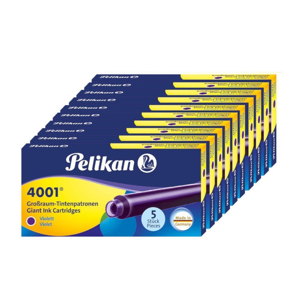 Pelikan NABOJE AtramentOWE 4001 DŁUGIE GTP/5 FIOLETOWE 310664