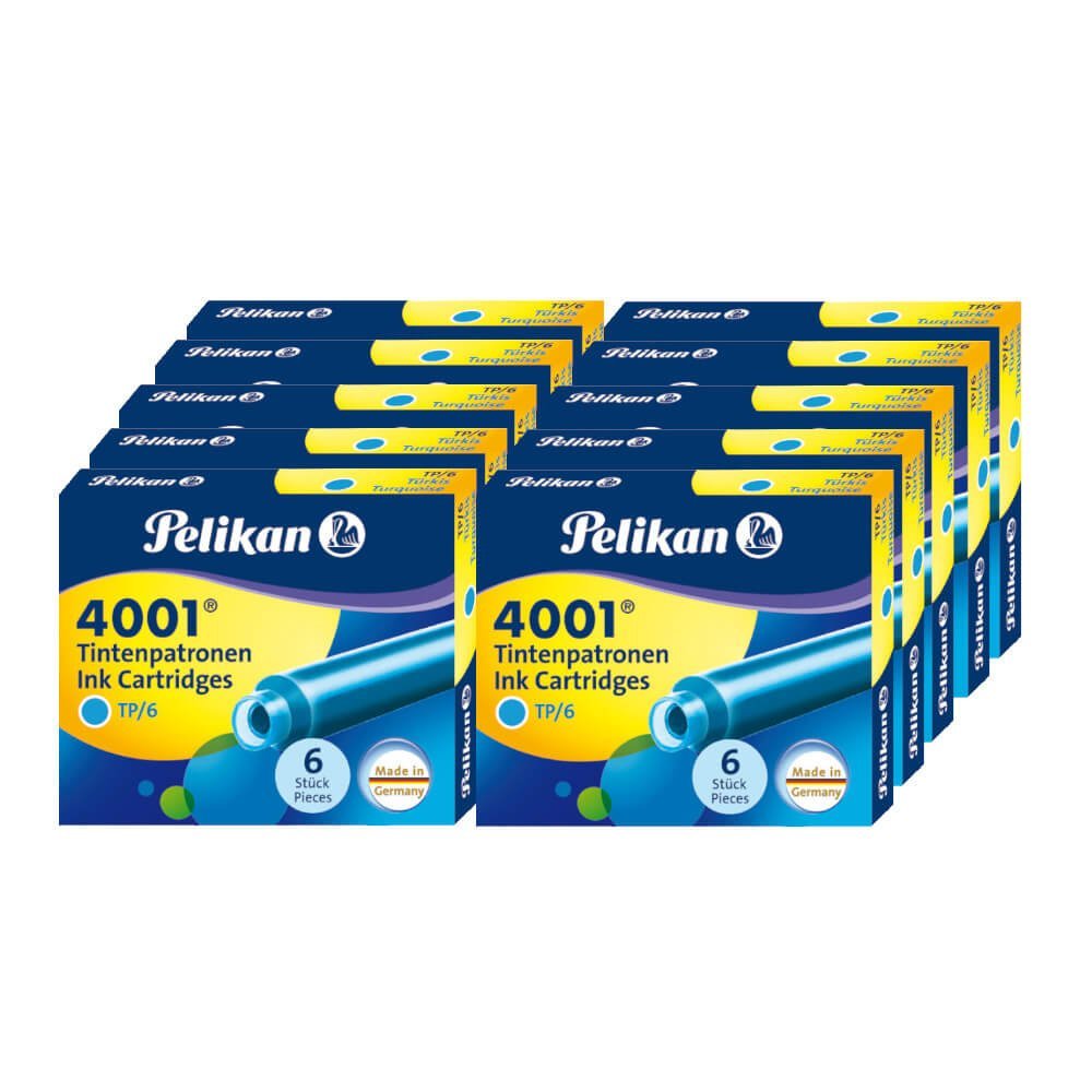 Pelikan Naboje Atramentowe krótkie turkusowe (6) VO0529