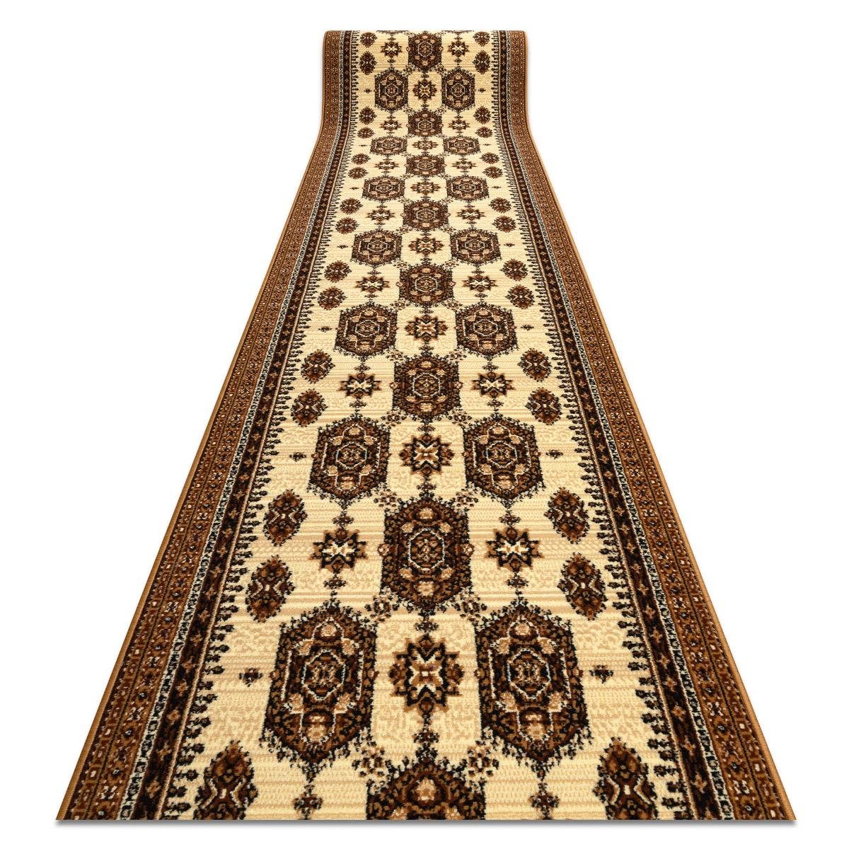 Chodnik BCF DYWANY ŁUSZCZÓW Zegary, beżowy 70 cm, 70x1000 cm