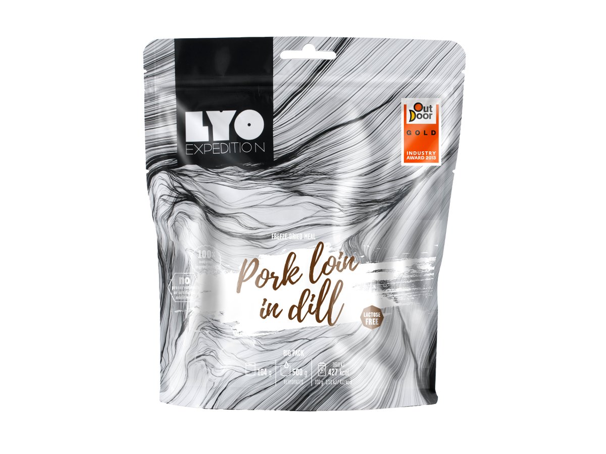 Lyo Food Liofilizat SCHAB w sosie koperkowym 104g (na porcję 500g, 424 kcal) 5902768107401