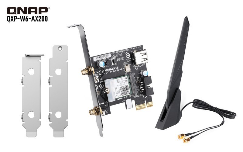 QNAP QNAP QXP-W6-AX200 WiFi6 PCIe adapter QXP-W6-AX200