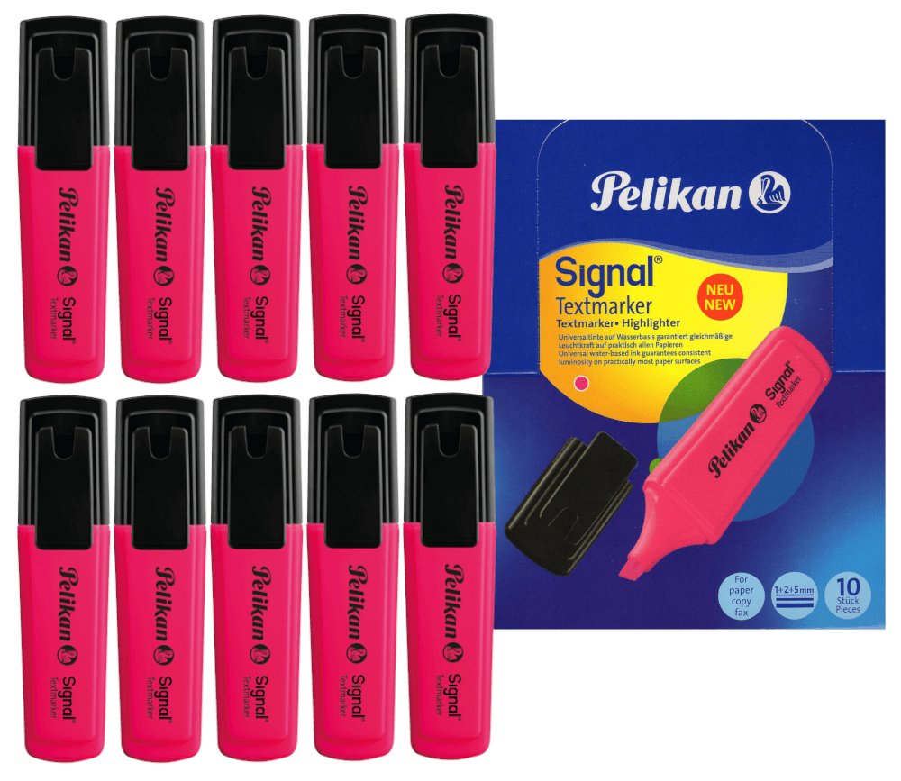 Herlitz 803595 Pelikan Textmarker sygnału 10 sztuki leuchtpink 803595