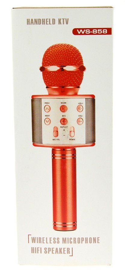 Mikrofon Bezprzewodowy Karaoke, Głośnik Bluetooth , Modulacja Głosu