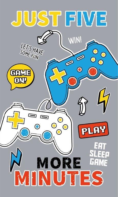 Detexpol, Ręcznik młodzieżowy, gamer pad, 30x50 cm