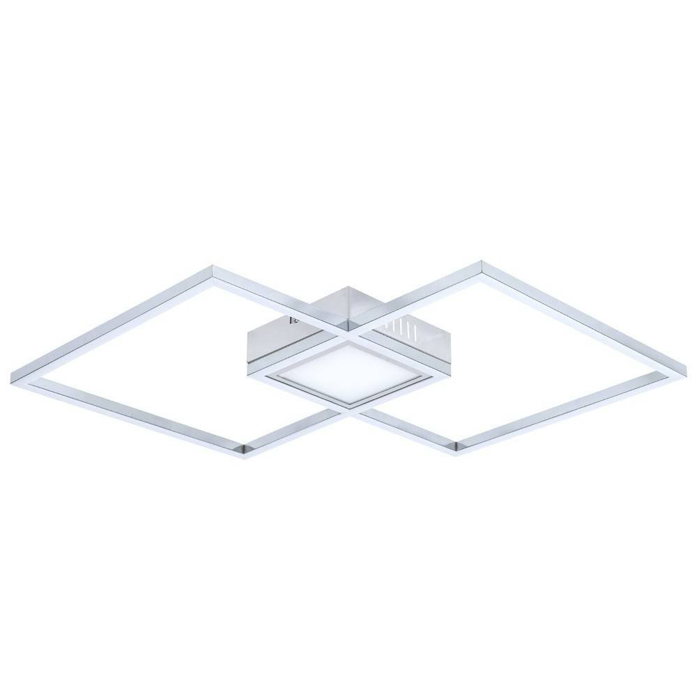 Rabalux Nowoczesna LAMPA sufitowa SIRIUS 5287 metalowe ramki LED 40W 4000K do sypialni chrom 5287