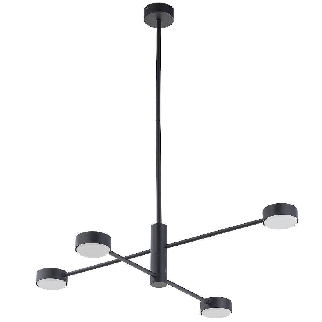 Nowodvorski Plafon wewnętrzny do salonu ORBIT IV GX53 8W LED wys. 45-77cm czarny 7945