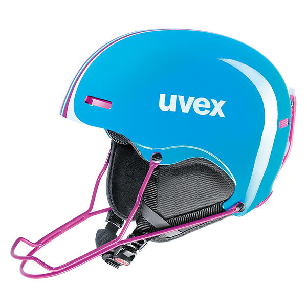 Uvex Hlmt 5 Race Kask Narciarski, Niebieski, L (5661494007_Cyan/Pink_59-62 cm)