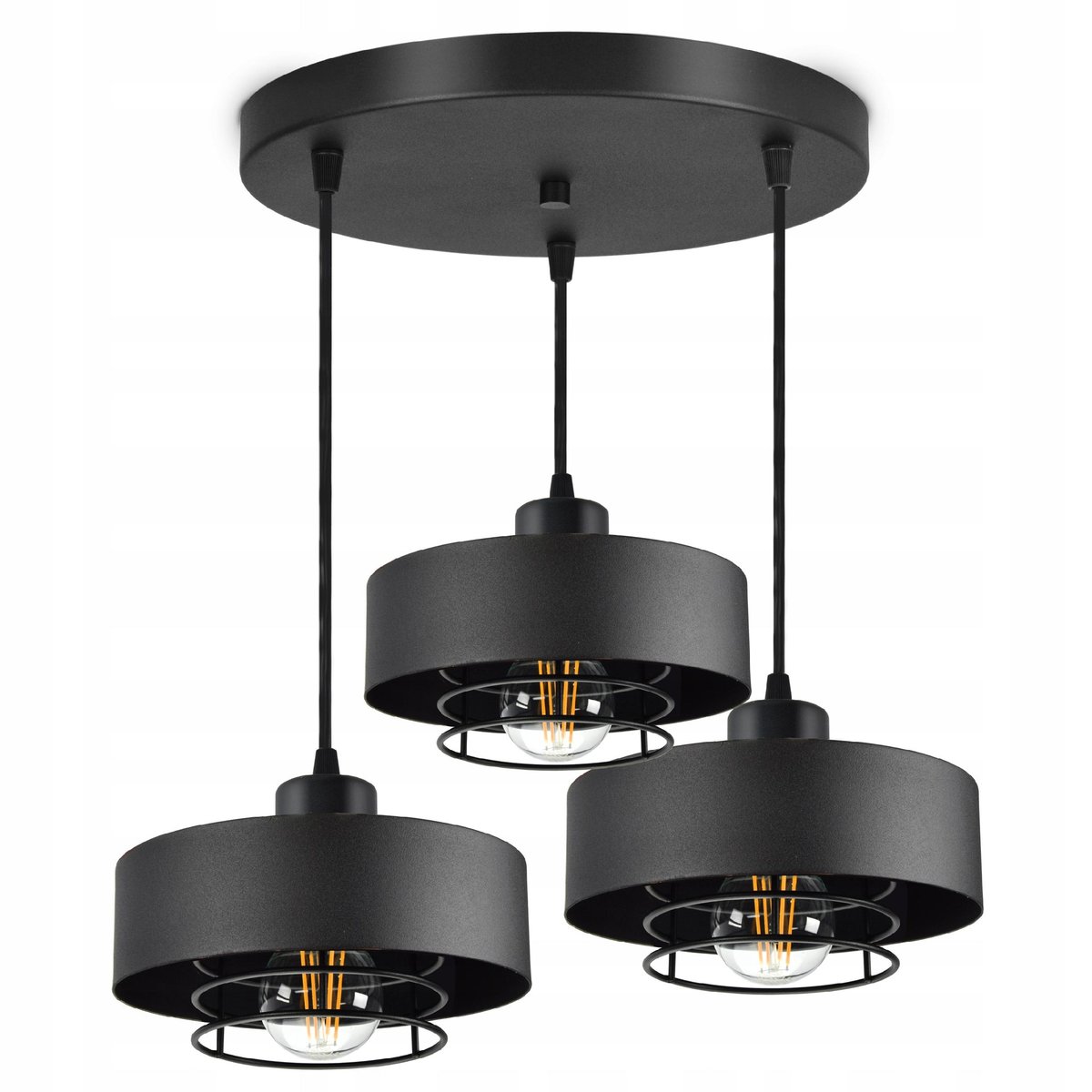 Lampa Wisząca 754-EZ3 Czarna
